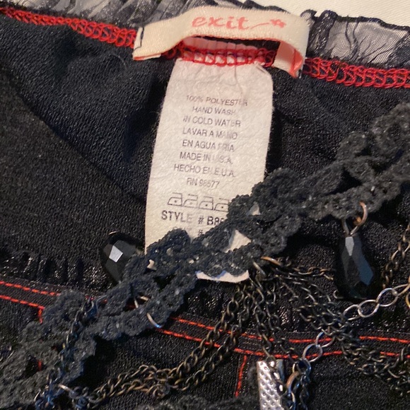 Exit💫 Sexy Lace Trimmed Breast Cupped Black Top - Picture 6 of 6